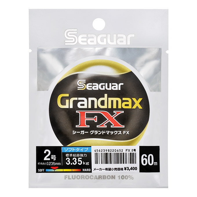 山竹商會釣具│日本Seaguar GRANDMAX FX 60M 碳纖線 釣魚線 釣線 池釣 海釣 日本直送